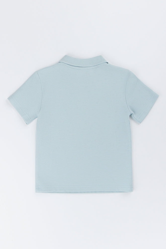 Blue Ottoman Jonny Collar Golfer (2)