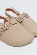 Stone Daisy Applique Mule Sandals (2)