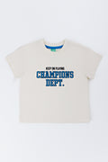 Cream Short Sleeve Champions T-Shirt