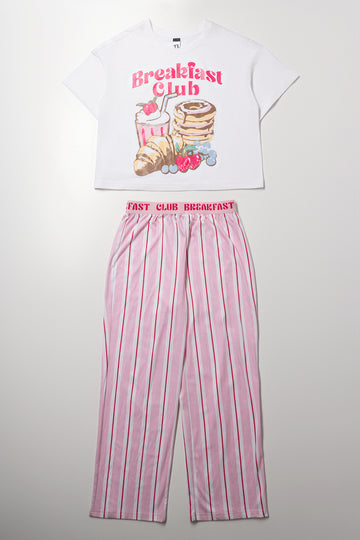 Breakfast Club Print Pyjama Set