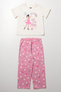 Ballerina Graphic T-Shirt Pants Set