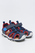 Navy Velcro Adventure Sandals
