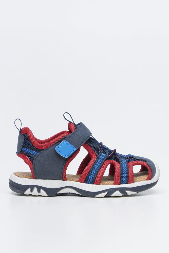 Navy Velcro Adventure Sandals (1)