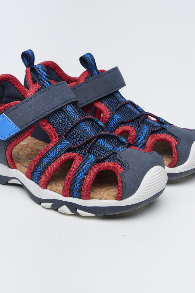 Navy Velcro Adventure Sandals (2)