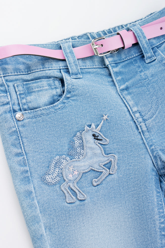 Unicorn Skinny Jeans With Belt (1)