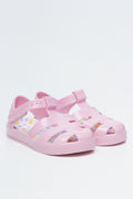 Pink Fisherman Jelly Sandals