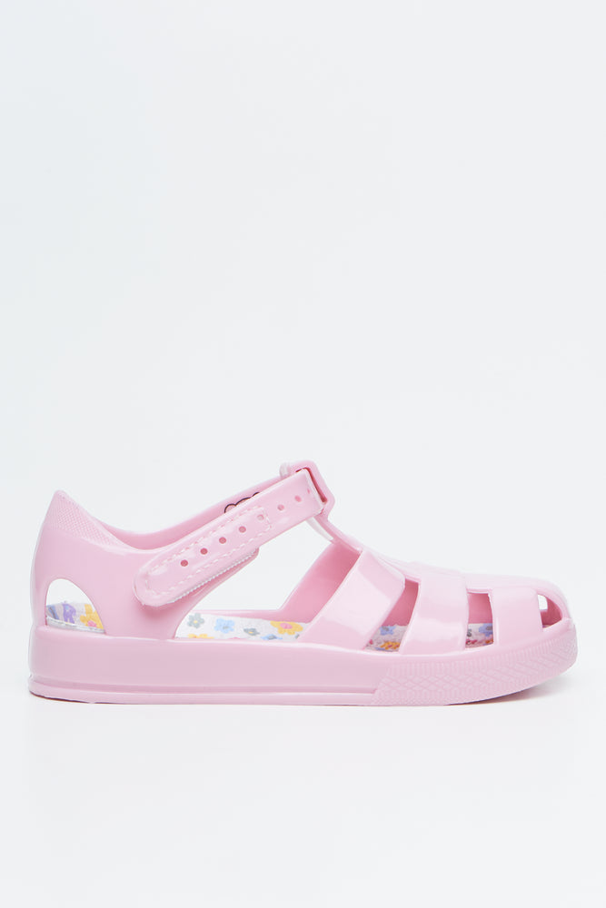 Pink Fisherman Jelly Sandals (1)