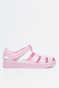 Pink Fisherman Jelly Sandals (1)