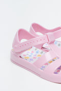 Pink Fisherman Jelly Sandals (3)