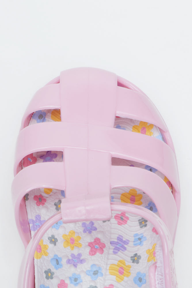 Pink Fisherman Jelly Sandals (4)