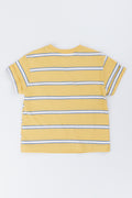 Yellow Stripe Henley T-Shirt (2)
