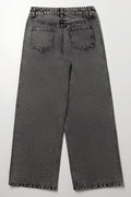 Grey Studded Wide Leg Jeans (2)