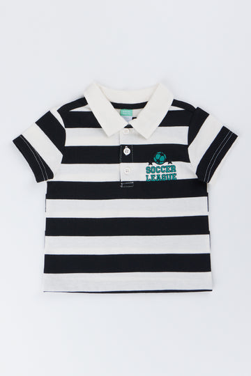 Short Sleeve Striped Soccer Golfer