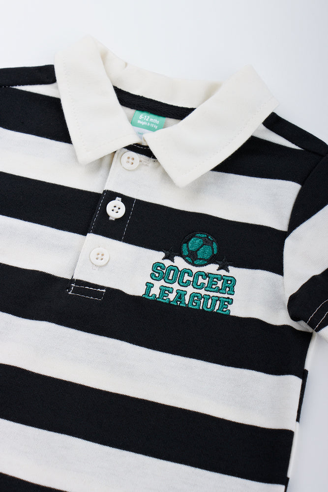 Short Sleeve Striped Soccer Golfer (1)