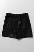Black Stud Detail Faux Skort (2)