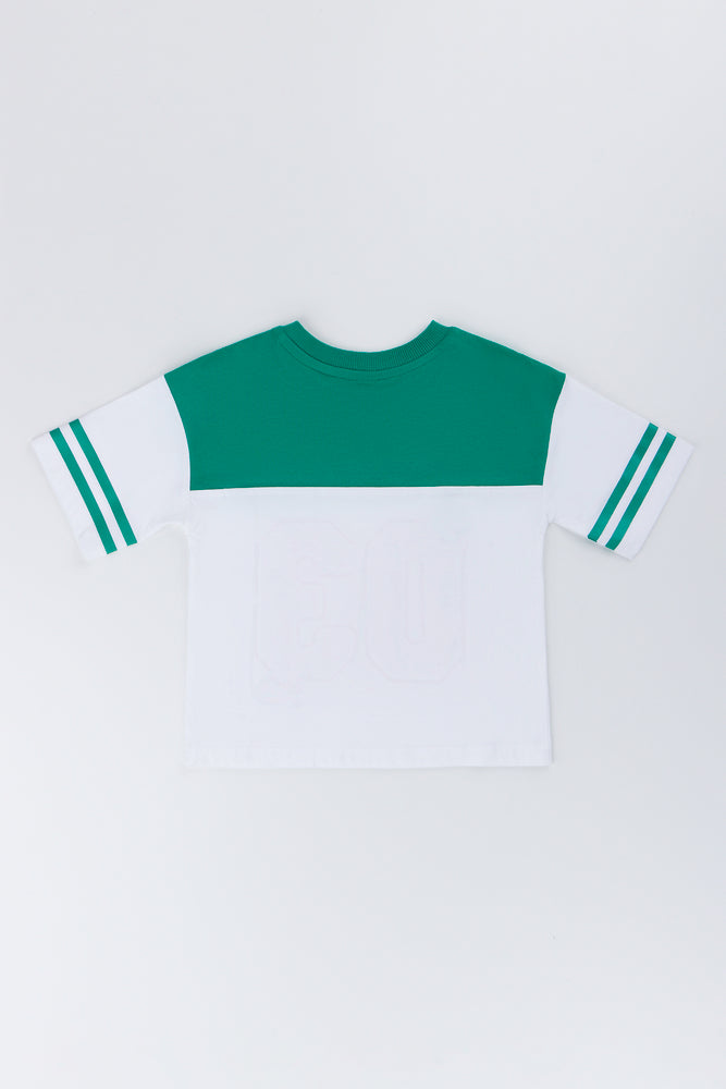 Green White Sporty T-Shirt (2)