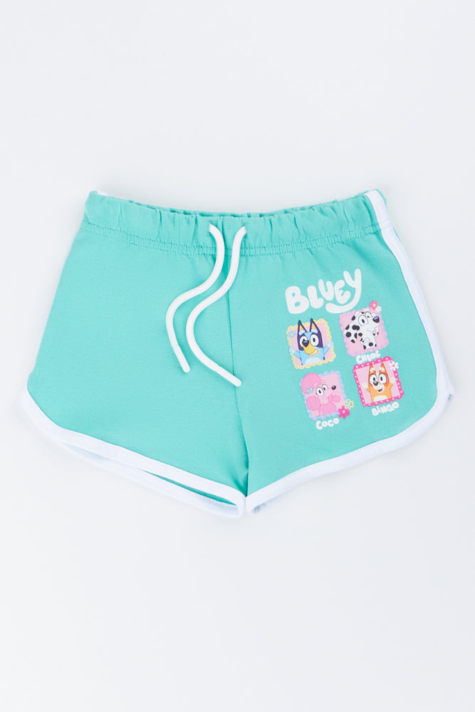 Bluey Character Print Fleece Shorts