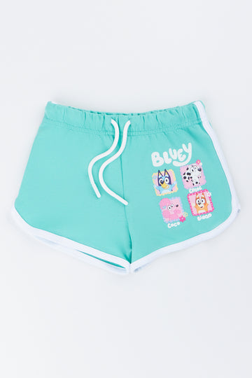 Bluey Character Print Fleece Shorts