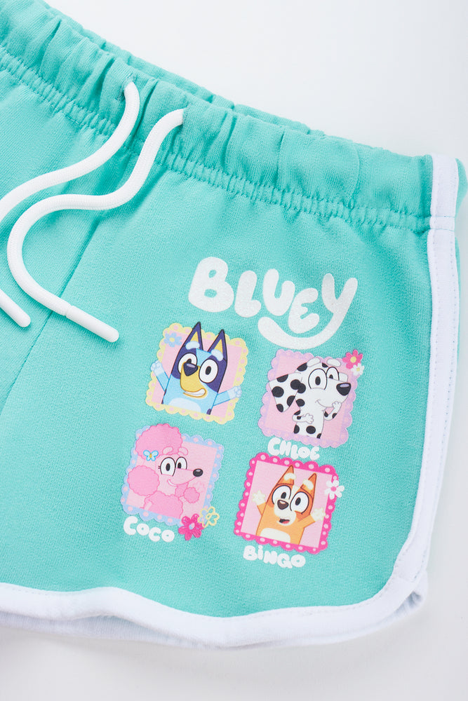 Bluey Character Print Fleece Shorts (1)