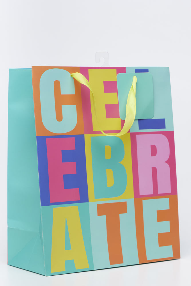 Large Multi Coloured Celebrate Bag (1)