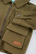 Olive Hooded Utility Jacket (1)