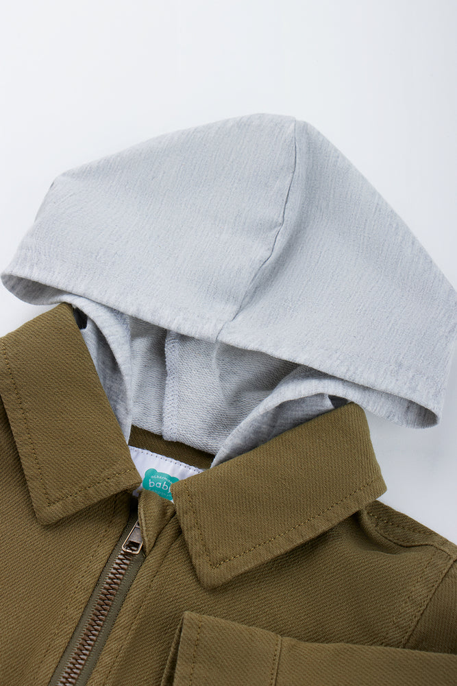 Olive Hooded Utility Jacket (2)