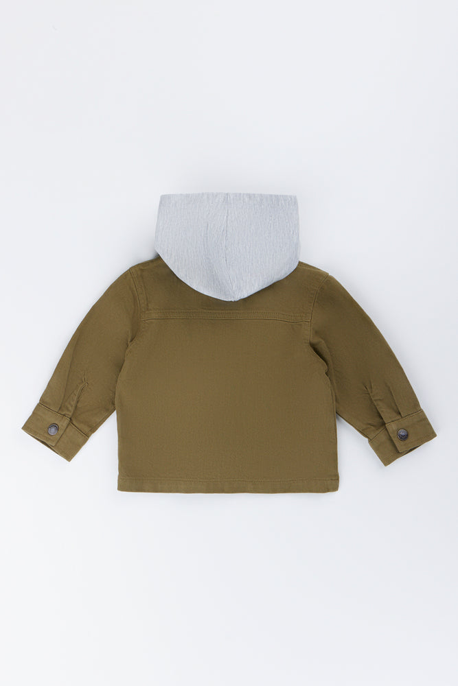 Olive Hooded Utility Jacket (3)