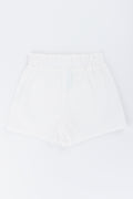 White Seersucker Bow Detail Shorts (2)