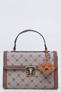Charm Top Handle Clutch Bag