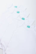 4 Pack White Sleeveless Body Vest (1)