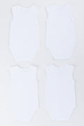 4 Pack White Sleeveless Body Vest (2)