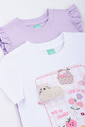 White and Lilac T-Shirt Pack (1)