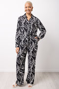 Relaxed Tropical Print Pants