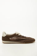 Brown Mesh Low Top Sneakers (1)