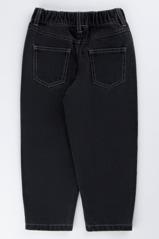 Dark Grey Balloon Fit Jeans (2)