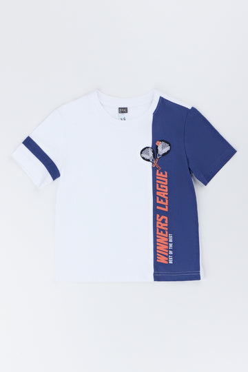 White Tennis Graphic T-Shirt