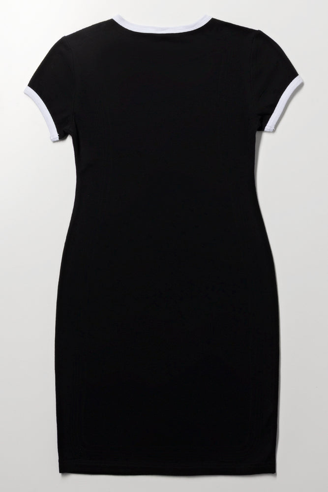 Black Manhattan Graphic Bodycon Dress (2)