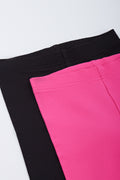 2 Pack Black and Pink Leggings (1)