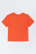 Orange Scout Camp Graphic T-Shirt (2)