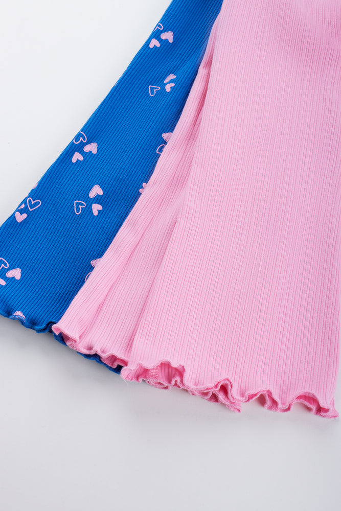 2 Pack Flare Rib Leggings (1)