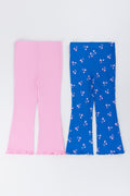 2 Pack Flare Rib Leggings (2)