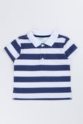 Navy & White Striped Golfer