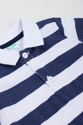 Navy & White Striped Golfer (1)