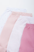 4 Pack Pink Baby Legginettes (1)