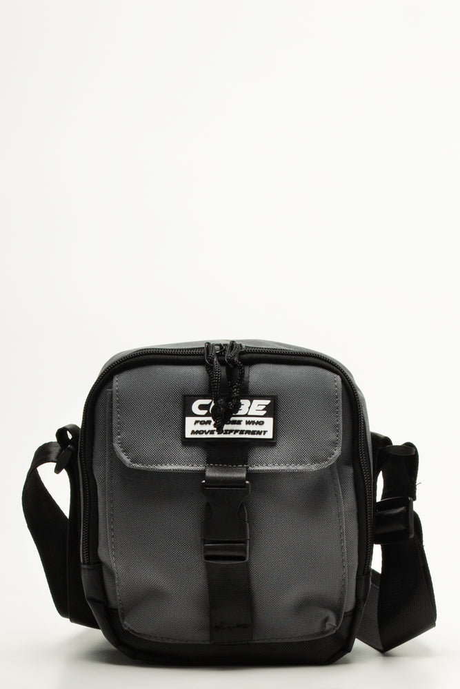 Grey Durable Crossbody Bag