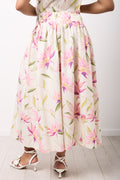 Floral Print Poplin Midi Skirt (2)