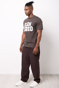 Chocolate Regular Fit Graphic T-Shirt (1)
