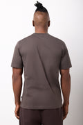 Chocolate Regular Fit Graphic T-Shirt (2)