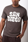 Chocolate Regular Fit Graphic T-Shirt (3)