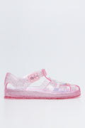 Glitter Heart Jelly Sandals (1)